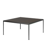 Knoll - 1966 Dining Table, Kvadratisk, 96,5 x 96,5 cm, Svart (Onyx) - Utendørs spisebord - Richard Schultz - Svart - Metall