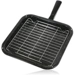 Small Oven Grill Pan & HANDLE UNIVERSAL 285 x 275 mm Boats Caravans Mobile Homes