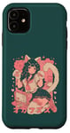 Coque pour iPhone 11 Anime Cat Girl Manga Hearts Kawaii Cute Holiday Valentines