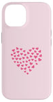 Coque pour iPhone 14 Pink Heart Love Graphic Icon Filled With Little Hearts