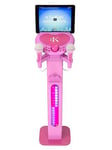 Easy Karaoke Bluetooth Kids Singalong Pedestal Karaoke Machine Pink