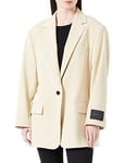 HUGO Women's Asabella Jacket, Medium Beige265, 36, Medium Beige 265