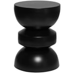 Sweeek - Table d'appoint. bout de canapé. table de chevet en métal. noir. Assa. Ø32 x h 44.5cm - Noir