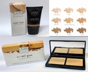 Laura Geller Foundation Cover Lock Sand 20 X & Hi Def Glow Highlighter Duo  20 X