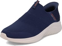Skechers Homme Ultra Flex 3.0 Smooth Step Sneakers,Sports Shoes, Navy Knit/Trim, 42 EU