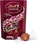 Lindor Double Chocolate Truffles Box - Approx 16 Balls, 200G - Chocolate Truffle