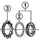 Shimano CS-6700 lock ring and spacer for 11T