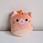 New With Tag Squishmallows Gigi The Cat Plush Soft Toy Clip - On Keychain 3.5"