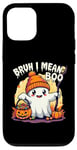 Coque pour iPhone 12/12 Pro Drôle d'Halloween bruh fantôme boo crâne citrouille hommes garçons enfants