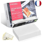 FRESKO Sacs Sous Vide Alimentaire, 20x30 cm 120 Sachets, Gaufrés Commerciaux,