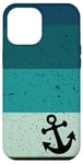 Coque pour iPhone 15 Pro Max Ancre Vintage Summer Sailing Blue Seafoam Nautical Boat