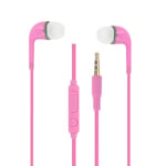 Écouteurs Rose Haute Qualité Audio Intra-Auriculaires En Silicone Ultra Confort Contrôle Du Volume Et Microphone Pour Infinix Zero 8i