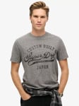 Superdry Copper Label Workwear T-Shirt, Light Grey True Grit