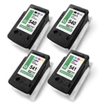 4x Pro Ink 2+2 Replaces Canon CL-541 XL PG-540 XL CL541XL PG540XL