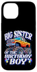 iPhone 14 Big Sister of the Birthday Boy Monster Truck Birthday Party Case