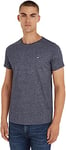 Tommy Jeans Men's Tjm Xslim Jaspe C Neck Ext Dm0dm09586 S/S Knit Tops, Twilight Navy, 3XL