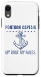 Coque pour iPhone XR Ponton Captain My Boat My Rules Drôle de propriétaires de voiliers