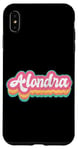 Coque pour iPhone XS Max Alondra Prénom Fille Vintage Années 70 80 Personnalisé