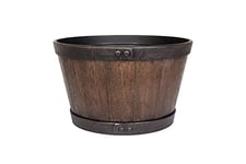 Plant Avenue Plastic Plant Pot, Dark, 39cm Dia