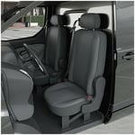 DBS - Housse de siège Auto / Voiture - Sur Mesure pour renault kangoo 2 (Dès 01/2008) - 2 sièges + accoudoir