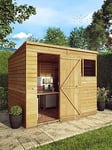 Mercia 8 X 6 Overlap Pent Garden Shed