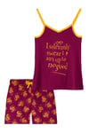 Harry Potter Girls Pyjamas, 2 Piece Short Girls PJs, 100% Cotton Girls Clothes