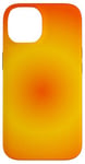 Coque pour iPhone 14 Dégradé simple de couleur jaune et orange