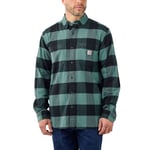 Carhartt Midweight Flannelskjorta Herr Slate Green M