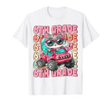 Groovy 6th Grade Back To School Cat Girls First Day School T-Shirt