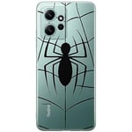 ERT GROUP mobile phone case for Xiaomi REDMI NOTE 12 4G original and officially Licensed Marvel pattern Spider Man 013 optimally adapted to the shape of the mobile phone, partially transparent