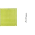 Cricut StandardGrip Machine Mat, 30.5 cm x 30.5 cm (12" x 12") (1 ct), Green, One Size & 2007745 Transfer Tape, One Size