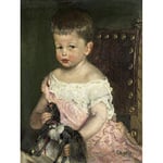 Artery8 Oyens Portrait Henry Waller Aged Three Premium Wall Art Canvas Print 18X24 Inch