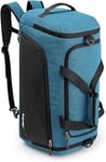 G4Free Sac à Dos de Voyage 3 Voies 45 L/60 L Grand Sac de Sport avec Compartiment Humide et Compartiment à Chaussures pour Voyage, Natation, Yoga, randonnée, Camping, Bleu Paon, (45L) UK