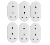 6 X PLUG IN LIGHT TIMER SWITCH ENERGY SAVING SECURITY DUSK TO DAWN SENSOR NEW 