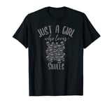 Just a Girl Who Loves Skulls - Goth and Skull Fan T-Shirt