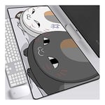 Natsume Yuujinchou 900x400mm Tapis de Souris XXL Multifonction Gaming Mousepad XXL Grand sous Main, Anime Souris 3mm Bureau Anti-Glissant Surface Texturée pour Ordinateur, A