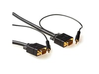 Act 10M Vga + 3,5 Mm 10M Vga (D-Sub) + 3,5 Mm (1/8") Vga (D-Sub) + 3,5 Mm (1/8") Svart Hdmi-Kabel (Ak4994)