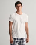 Gant Mens Crew Neck T-Shirt 2-Pack - White material_cotton - Size X-Large