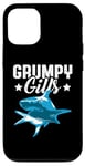 Coque pour iPhone 12/12 Pro Shark Grumpy Gills Angry Dad Father (téléfilm rétro amusant)