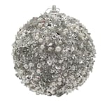 Jul Pärla Paljetter Glitter Baubles Boll Julgran Dekoration 8cm