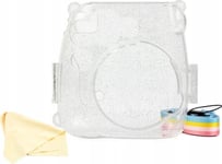 Loveinstant Pouch Case Case Pouch För Fujifilm Instax Mini 9 8 - Clear/Glitter