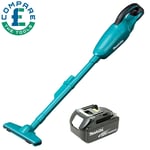 Makita DCL180 18V Portable Vacuum Cleaner With 1 x 5.0Ah Battery