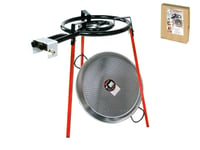 Vaello Stove with Tripod and Paella Pan Diameter 46 cm