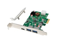 Inline 76661M, Pcie, Usb 3.2 Gen 1 (3.1 Gen 1), Usb Type-C, Hankoppling, Pcie 2.0, Kina, 5 Gbit/S