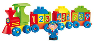 Jouets Ecoiffier - 3349 - Loco des Chiffres et des Lettres - Abrick - Jeu de Construction pour Enfants - Dès 18 Mois - Fabriqué en France