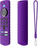 Coque De Protection En Silicone Antidérapant Pour Télécommande Fire Tv Stick (Violet) [L741]