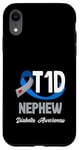 Coque pour iPhone XR Sensibilisation au diabète de type 1 T1D Neveu