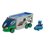 Pyjamasques, TrAnsporteur avec Véhicule, Super Camion qui peut contenir 4 Véhicules, 1 Véhicule de Yoyo avec Figurine inclus, Jouet pour Enfants dès 3 Ans, PJMA8