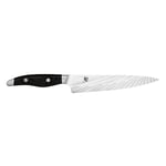 KAI Shun Nagare Black Couteau Utilitaire 15 cm - 72 couches acier damassé lame à double noyau VG 2 & VG 10 - bois de pakka noir - fabriqué à la main au Japon - petit couteau de chef forgé