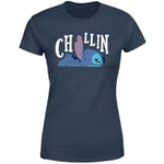 Disney Lilo And Stitch Chillin Women's T-Shirt - Navy - XXL - Navy